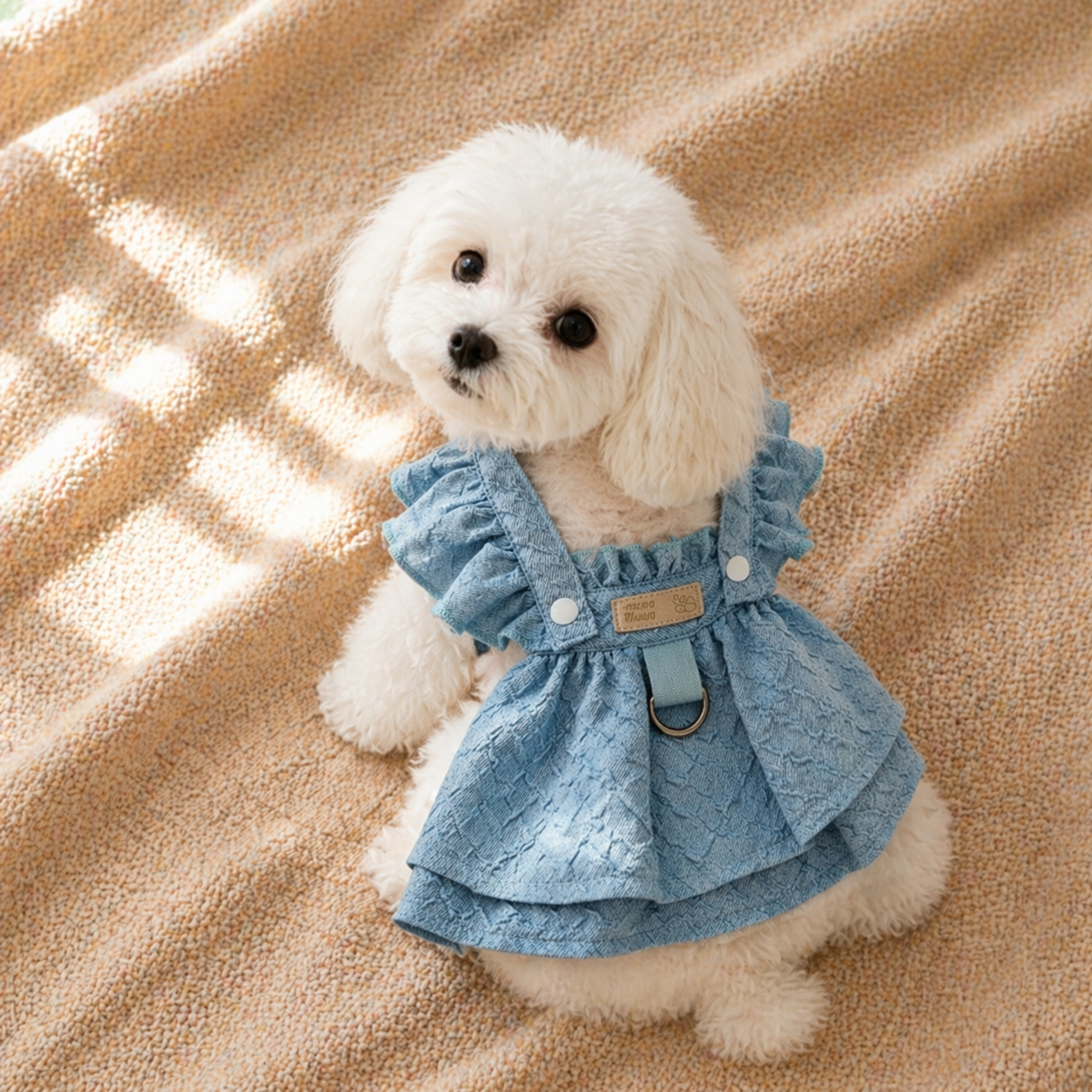 Denim Ruffle Dress