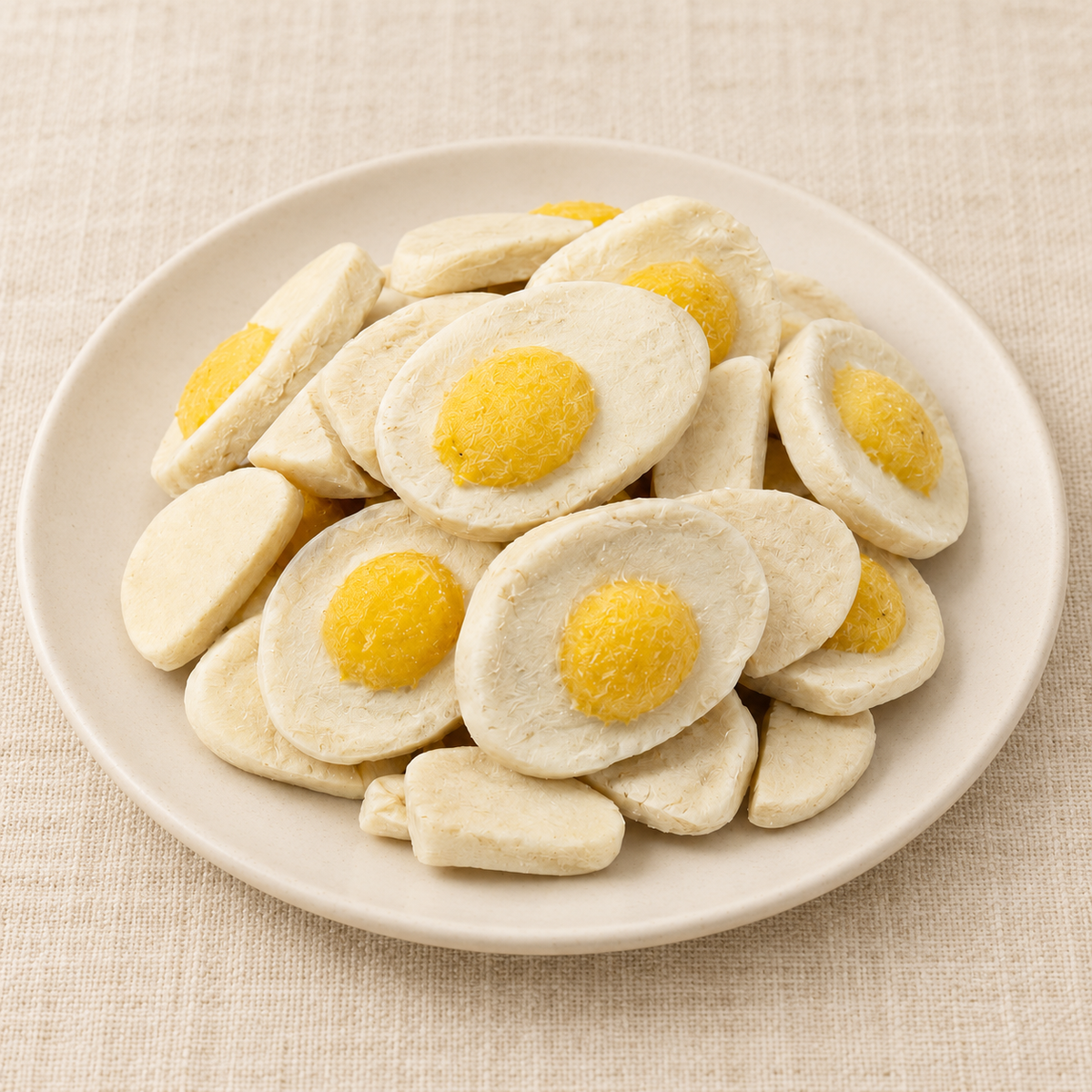 冷凍乾燥太陽蛋造型點心