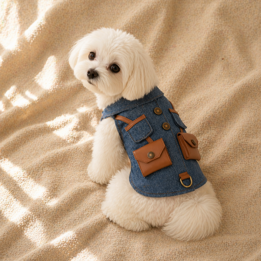 Bichon Denim Harness
