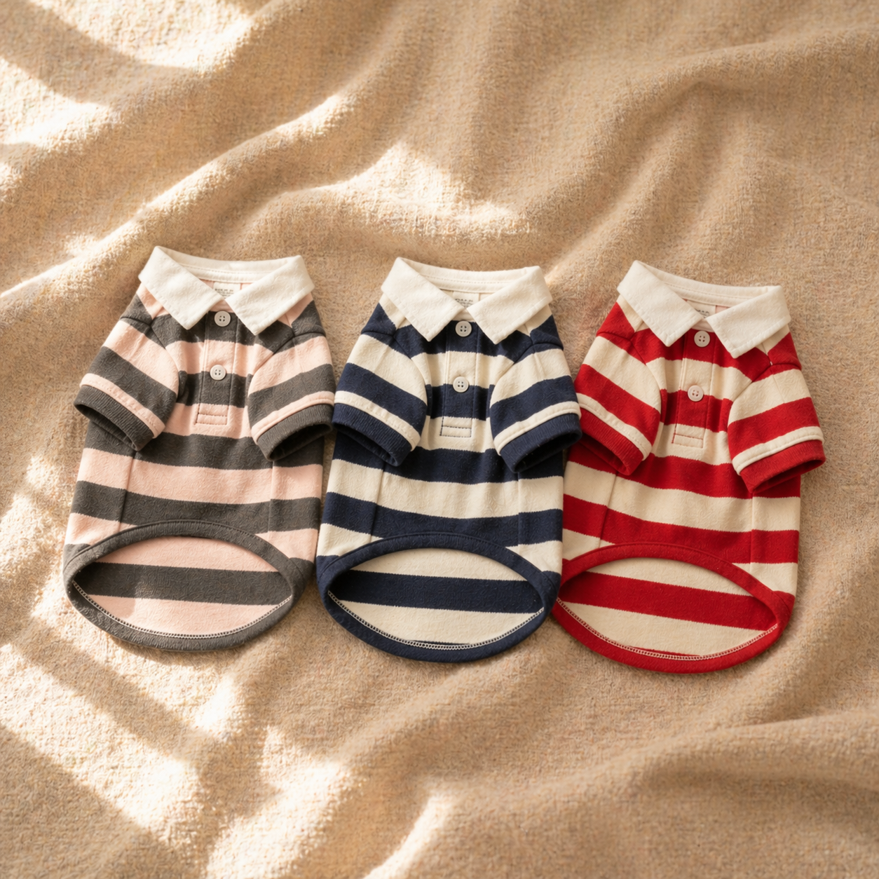 Three Striped Polo Shirt