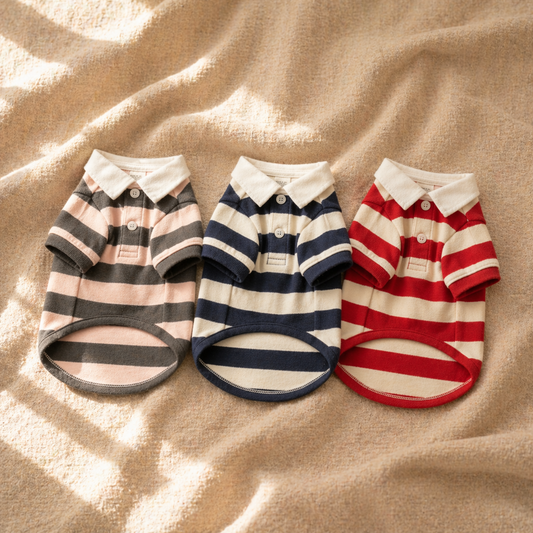Three Striped Polo Shirt