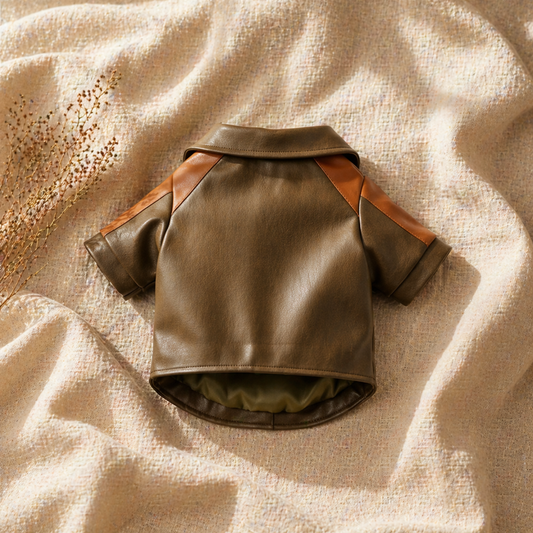 Dog Leather Jacket