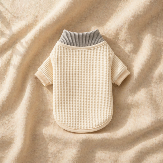 Cream Waffle Knit
