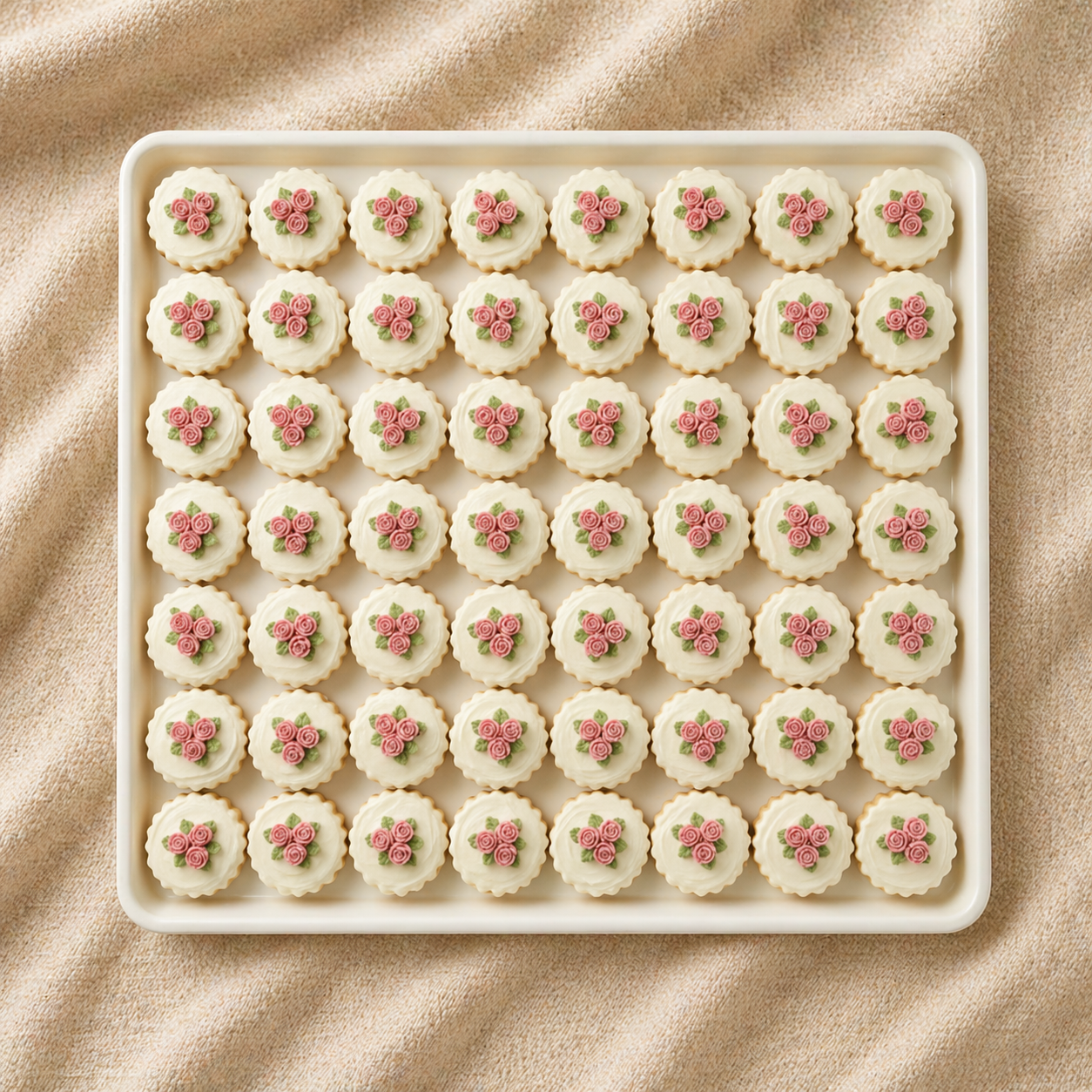 Rose Moon Cake