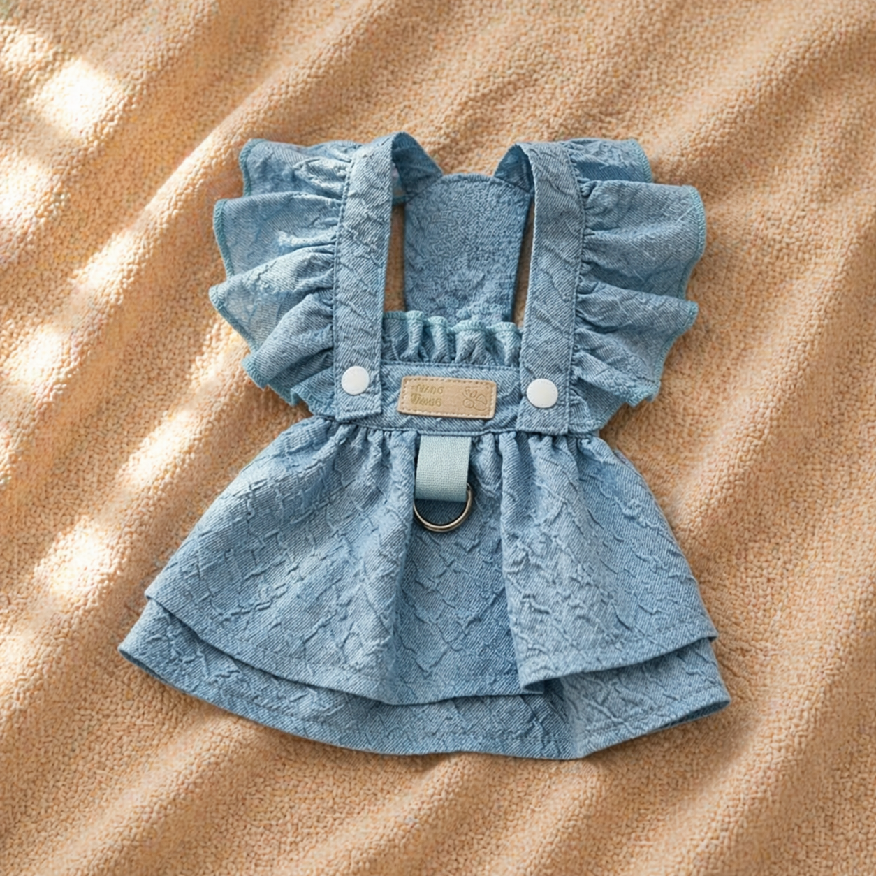 Denim Ruffle Dress