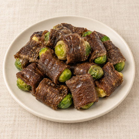 鴨肉捲抱子甘藍