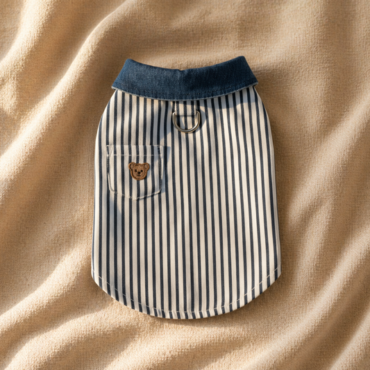 Navy Striped Shirt