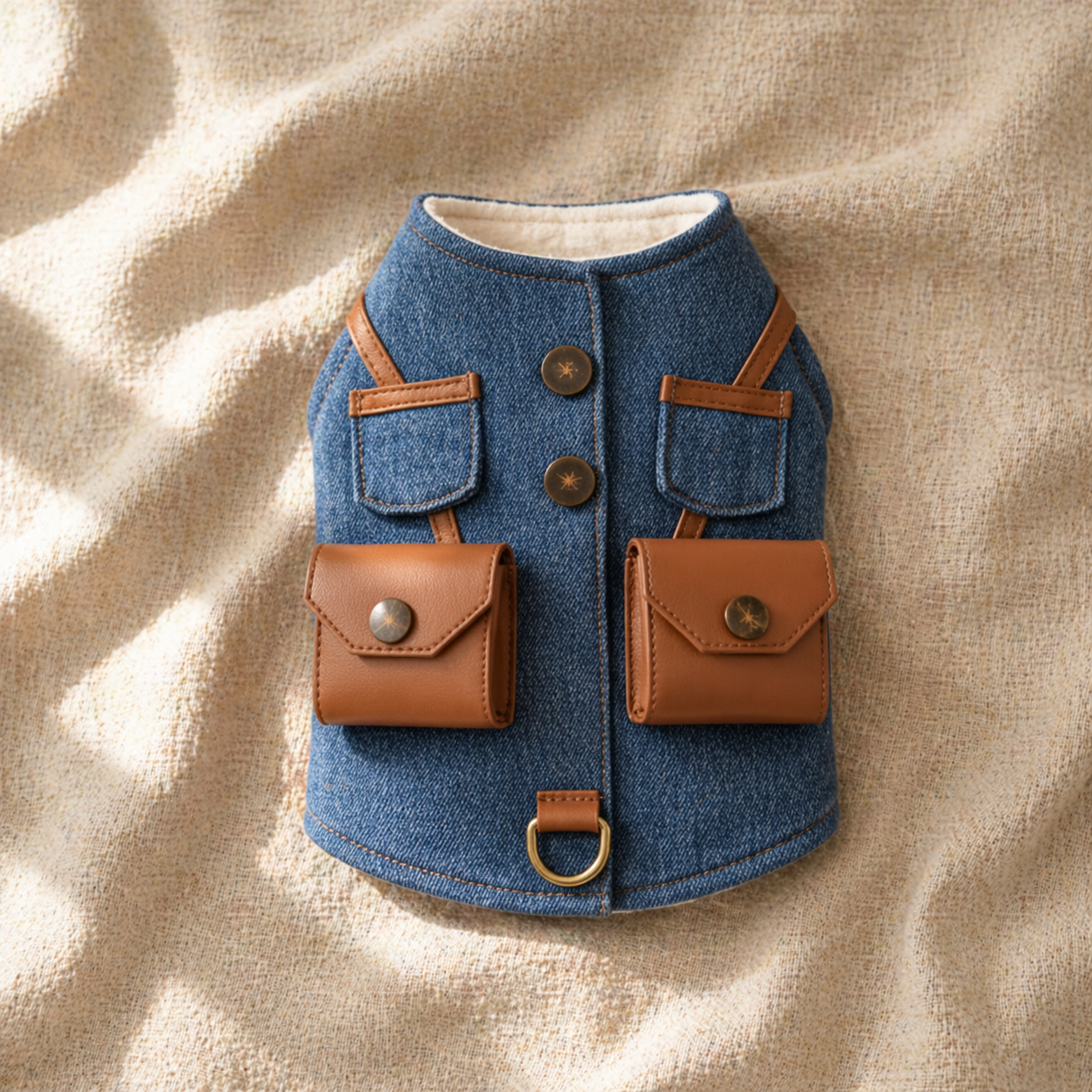 Bichon Denim Harness