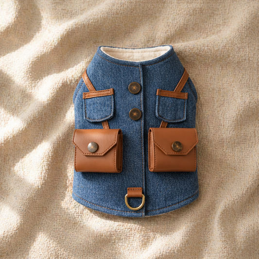 Bichon Denim Harness