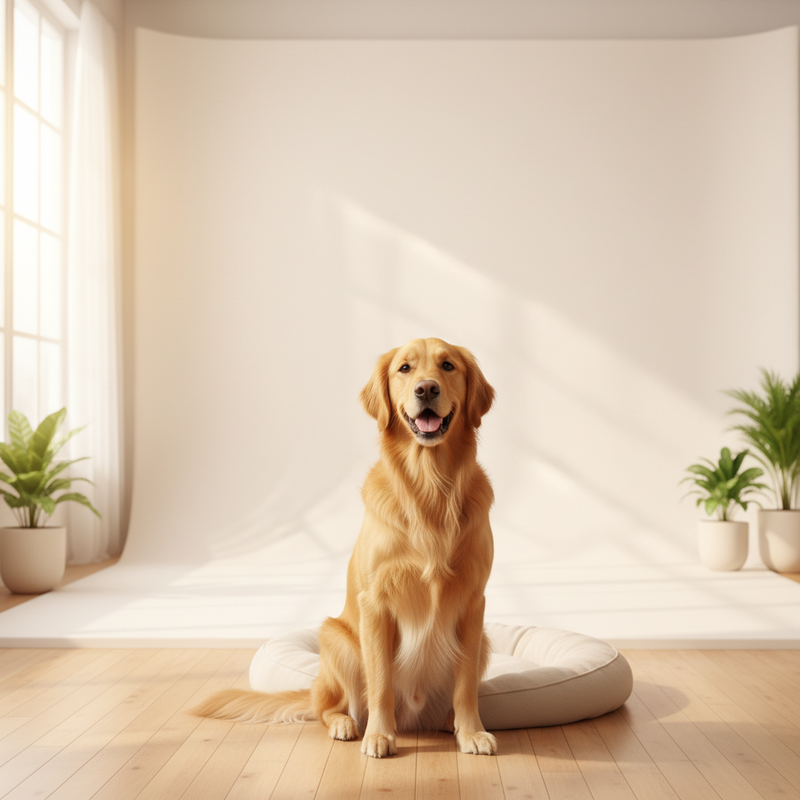 Generate a set of pet images - dogs and cats, but also fit the theme of the current ones generated