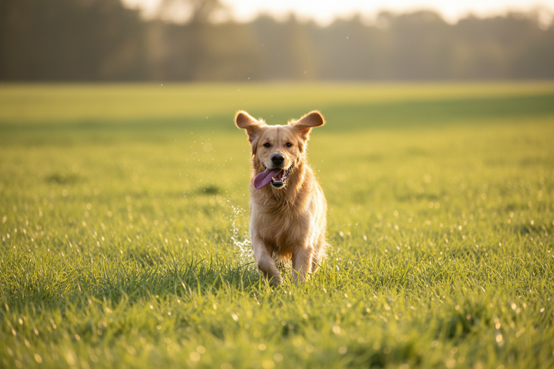 generate dog running image